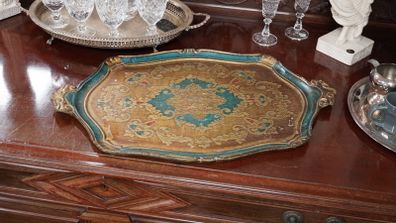 Vintage Florentine Wooden Serving Tray