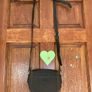 Genuine leather Osprey crossbody mini satchel bag Image 3