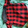 Denim Jacket Red Black Checkered Reserved S Size Image 7