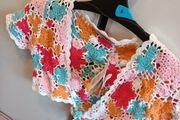 Hand crochet girls shrug