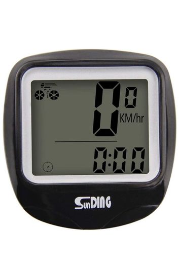 Lorenlli Bike Computer Speedometer Wired Waterproof Bicycle Odometer Cycle Computer Multi-Function LCD Back-Light Display