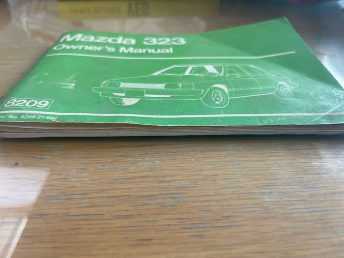 Mazda 323 (1980's) Owners Manual