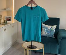 Boys Teal Green Tommy Hilfiger Crew-neck T-shirt