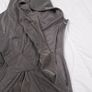 Karen Millen Taupe Grey Draped Asymmetric Wrap Sleeveless Midi Cocktail Dress 8UK/36EU Image 4