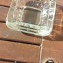 Guinness vintage heavy pressed glass ashtray,,,collectors item, unusual with clear glass ,guinness logo on the 4 sides ,,see pictures for condition, sold as seen , Image 4