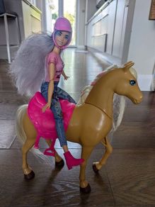 Barbie doll & 2 horses