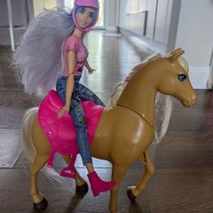 Barbie doll & 2 horses