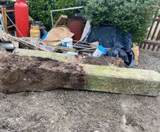 Pair of granite gate posts