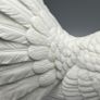 Jaffe Rose Presentation Fine Bisque Porcelain White Dove Image 8