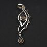 Smoky Quartz Sterling Silver Signed Pendant Image 9