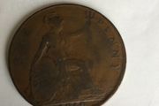 Old 1919 British Penny