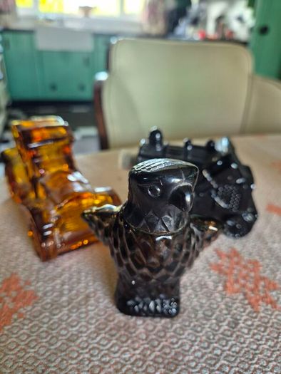 3 Vintage Mid Century Avon men's aftershave bottles x3