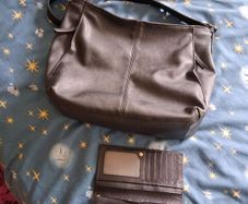 Black "Anna Field" bag and black purse. Wicklow Town. FREE!