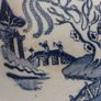 Lovely Blue and White Transferware Willow Pattern Lidless Open Vegetable Dish, Unknown Maker, Most Likely Staffordshire Made Image 6