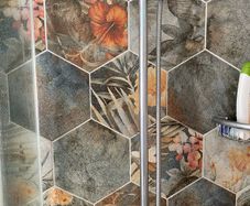 Tiles stunning hexagonal shape