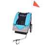 Free Delivery - Kids Bicycle Trailer Grey and Blue Image 2