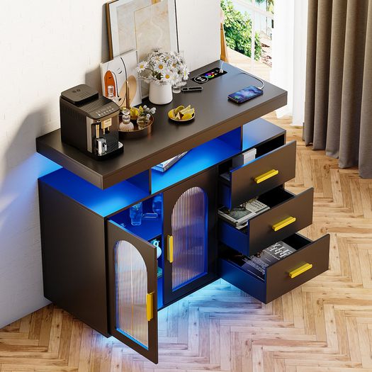 Led Larger Sideboard Cabinet 100cm