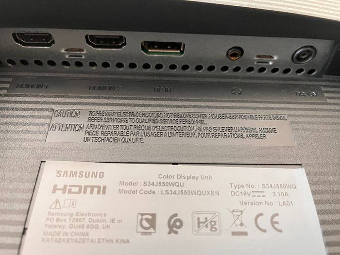 Samsung 34 inch Ultra Wide Monitor