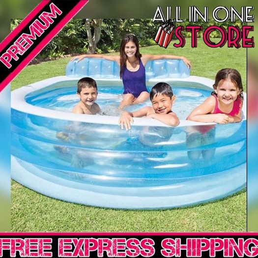 Swim Center Family Lounge Pool, 229 x 218 x 76 cm (FREE SHIPPING)