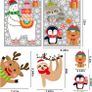 Christmas Window Clings Stickers 8 Sheets Xmas Snowflake Animal Window Decals Display Room Decoration (FREE POSTAGE) Image 3