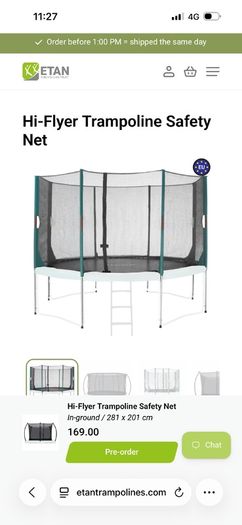 Safety Net for Etan Trampoline
