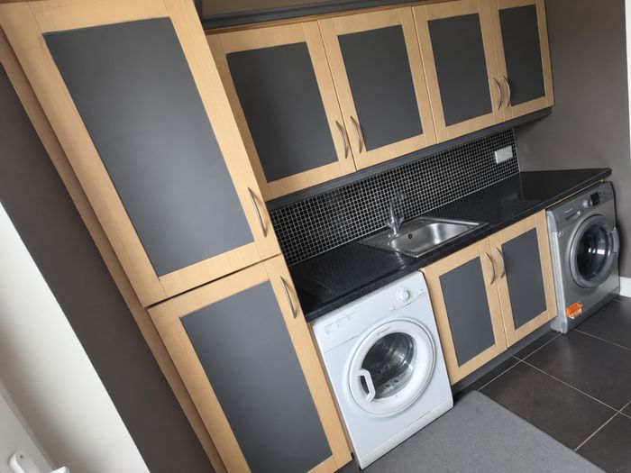 Utility room  cabinets and work top