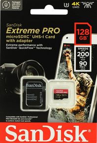 Sandisk Extreme Pro Micro Sd Microsd Card 128gb Fast Super Speed U3 V30