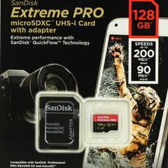 Sandisk Extreme Pro Micro Sd Microsd Card 128gb Fast Super Speed U3 V30