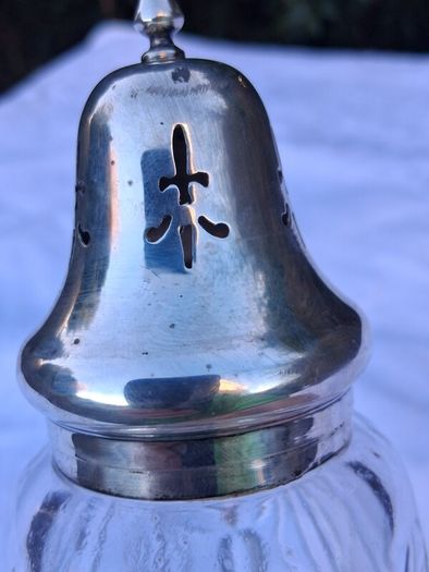 Sterling Silver and Cut Glass Sugar Sifter(1940)