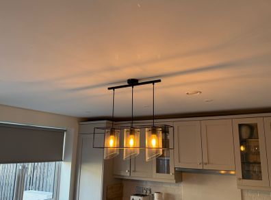 Modern Black 3-Light Pendant Ceiling Light