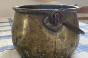 Antique Dutch copper/brass pot