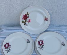 Arklow Pottery Autumn Rose Plates x 6 + 3