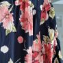 VINTAGE Mandy Marsh navy floral print midi Sz 14UK Image 8