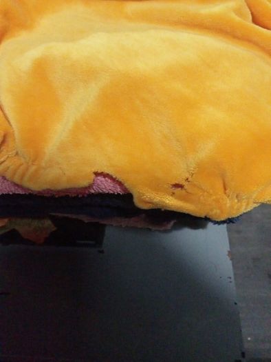 6 ochre velvet XL chair covers