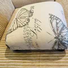 Foot/Arm Support Cushioned Stool