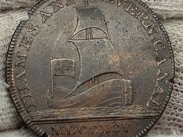 1795 Great Britain United Kingdom Thames and Severn Canal Half Penny Token