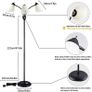 3-Light Floor Lamp, Modern LED Standing Floor Lights with E27 Bulbs Base, Adjustable Reading Light for Bedroom, Living Room, Library, Office, Matt Black (FREE POSTAGE) Image 4