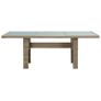 Garden Dining Table Brown 200x100x74 cm Glass and Poly Rattan Image 4