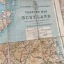 Antique map of Scotland on linen Image 2