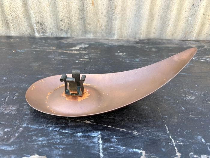 Vintage retro irish coppercraft candle holder c1970