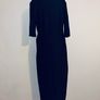 Zara black round neck midi belted dress with contrast knit sleeves, size L- UK 12 Image 6