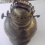 a antique solid brass oil lamp Image 3