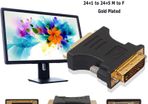 DVI-D (24+1) Male to DVI-I (24+5) Female Adapter Gold Plated (Brand New/Warranty)