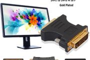 DVI-D (24+1) Male to DVI-I (24+5) Female Adapter Gold Plated (Brand New/Warranty)
