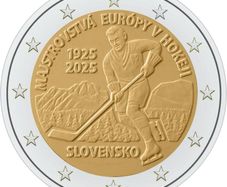 Slovakia 2 Euro Commemorative Coin 2025 - Ice Hockey European Championship . Uncirculated.