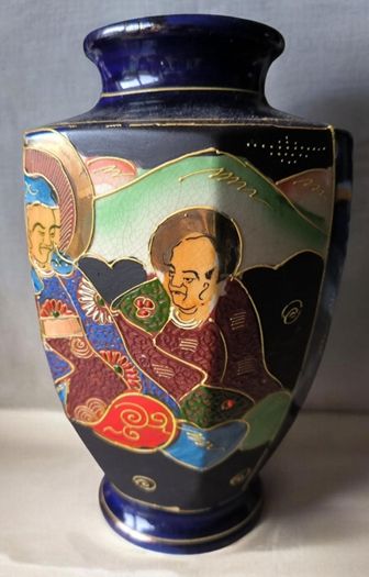 Pair of Hand Painted Japanese Vases