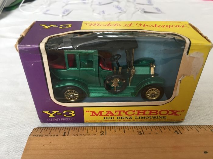 Matchbox models of yesteryear. Y-3. 1910 Benz Limousine. In original box.