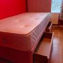 Brand New Stylish Single Divan Beds.. Multiple Options Of Headboards. Tufted Memory Foam Mattresses Available. Drawers Storage Available Image 4
