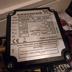 Water Pump - Grundfos STP-3.0 B (IRL), 3-bar, twin-impeller