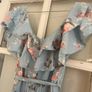 blue floral pleated maxi dress Image 5